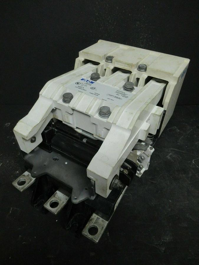 Used EATON NEMA CONTACTOR A201K5CA 270 AMP 200 HP 600 VAC NEMA 5 3-PHASE COIL: 120V