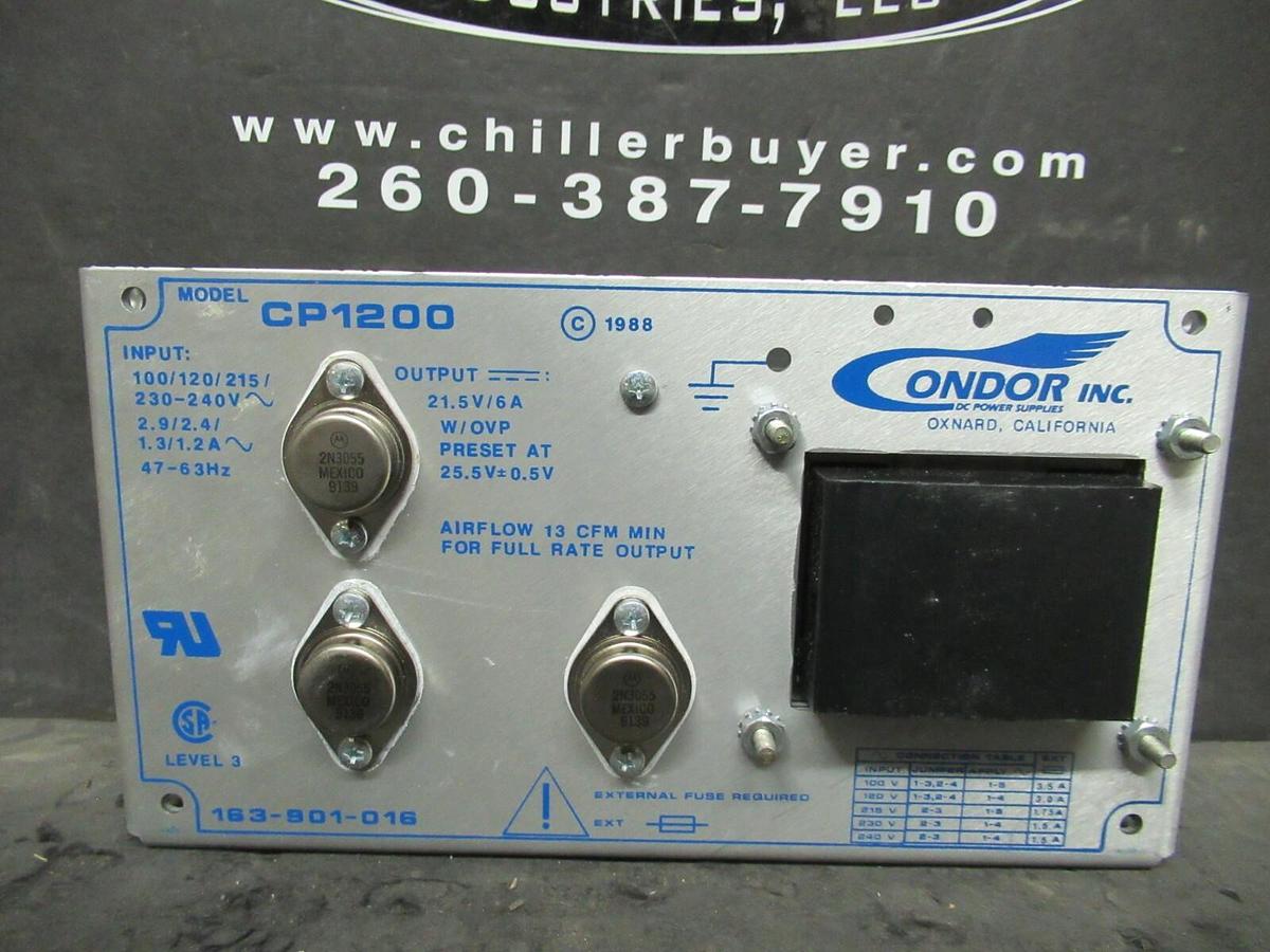 NEW SURPLUS CONDOR CP1200 DC POWER SUPPLY 120/240 VAC TO 21.5 VDC @ 6 AMPS