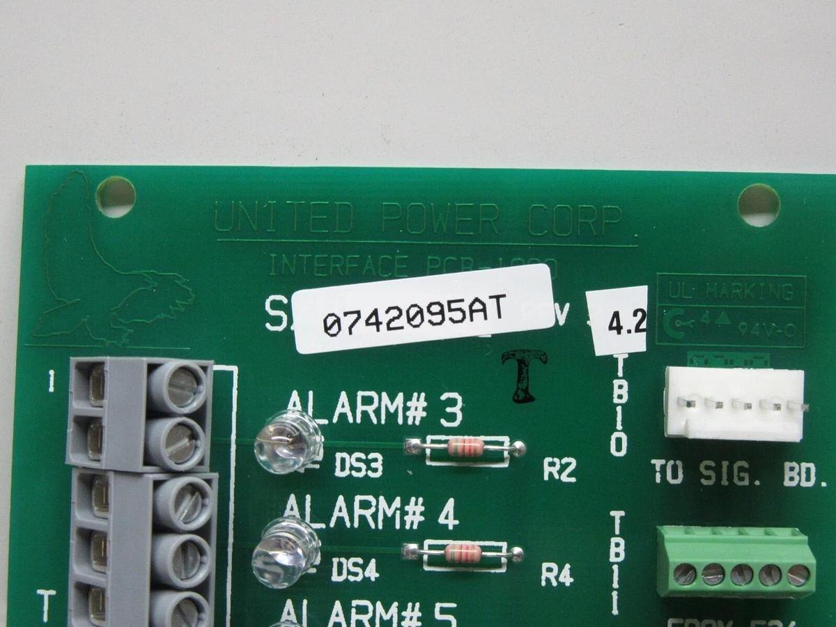 UNITED POWER CORP SIGNAL CIRCUIT BOARD 0742095AT REV. 4.2
