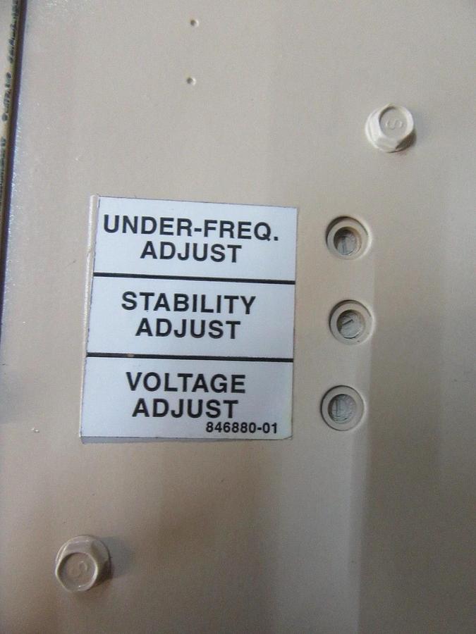 Used 85 KW KATOLIGHT GENERATOR HEAD SINGLE PHASE 3/11.5 GENERATOR CONTROLLER, BREAKER