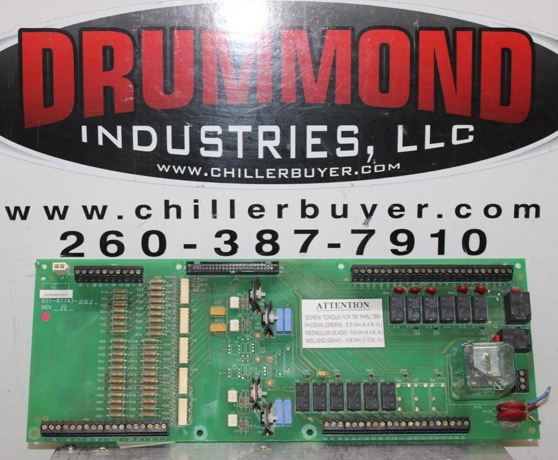 Used YORK HVAC CHILLER I/O CIRCUIT BOARD 031-01743-001 REV. A **WARRANTY INCLUDED**