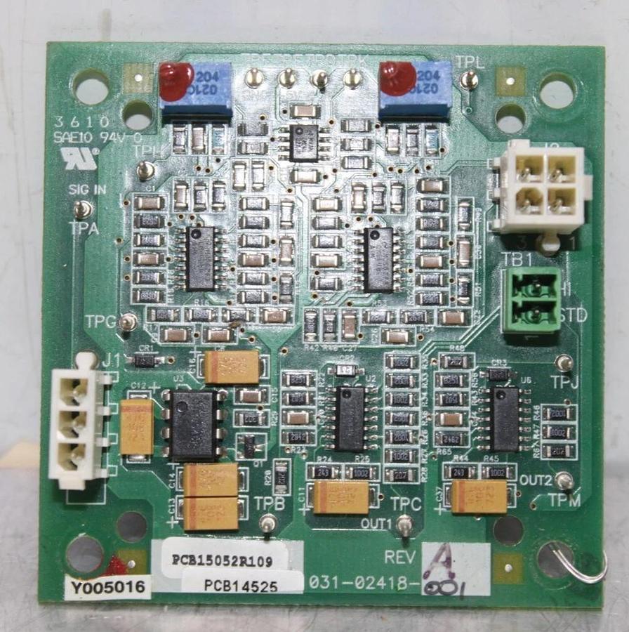 Used YORK HVAC CHILLER CIRCUIT BOARD 031-02418-001 REV. A **WARRANTY INCLUDED**
