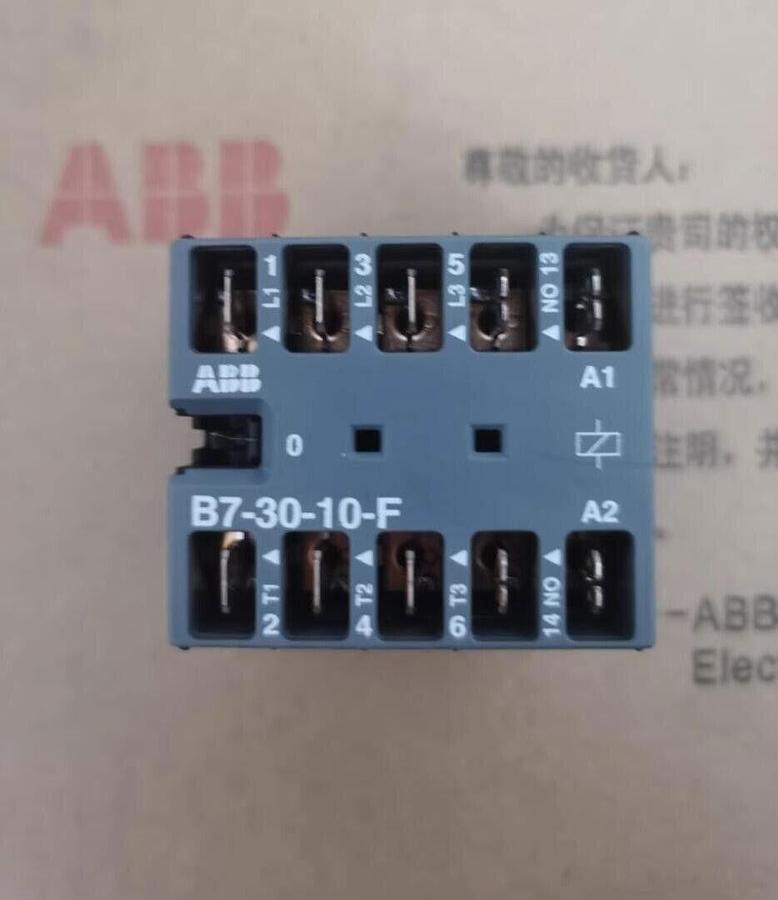 Used ABB CONTACTOR BE75 600 VAC 105 AMP 75 HP 3-PHASE 3-POLE COIL: 24 VDC