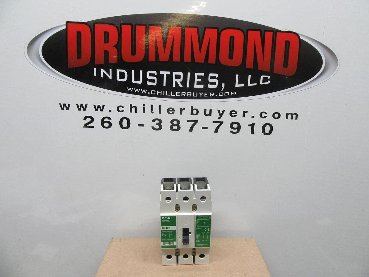 Used CUTLER HAMMER CIRUIT BREAKER GI 125 125 AMP 3-POLE 480/277 VAC **WARRANTY**