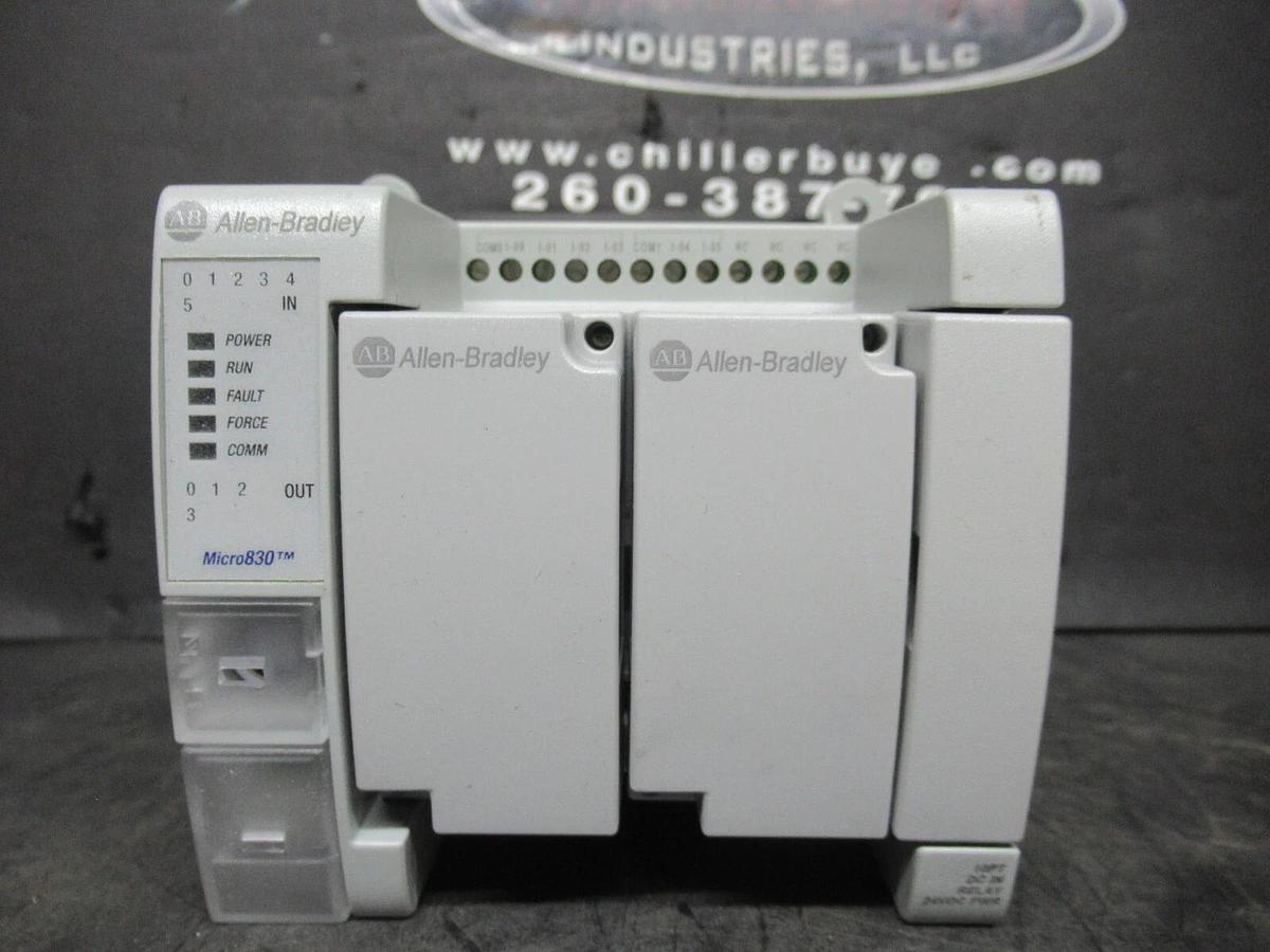 Used ALLEN BRADLEY MICRO830 2080-LC30-10QWB SER. A 24 VDC 2 AMP **WARRANTY**