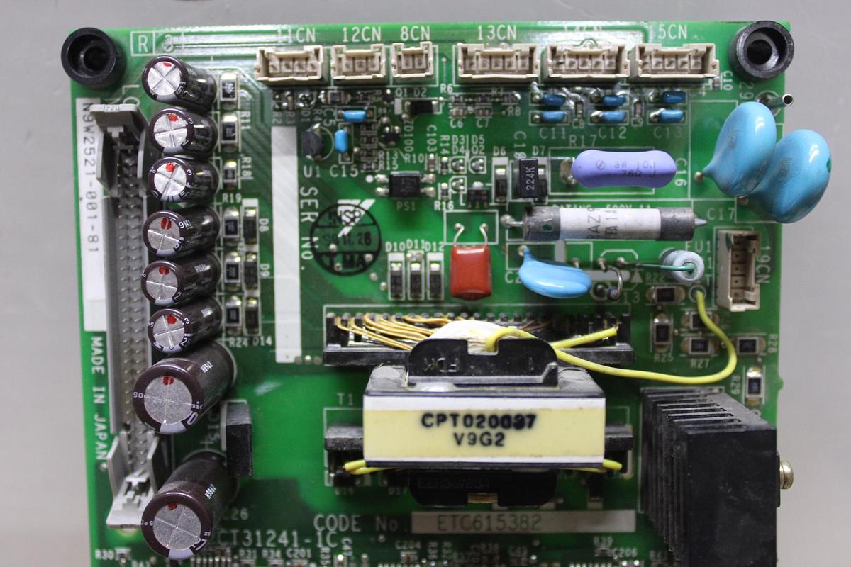 Used YASKAWA STACKED VFD CONTROL CIRCUIT BOARDS YPLT31002-1C MS0062PS09684