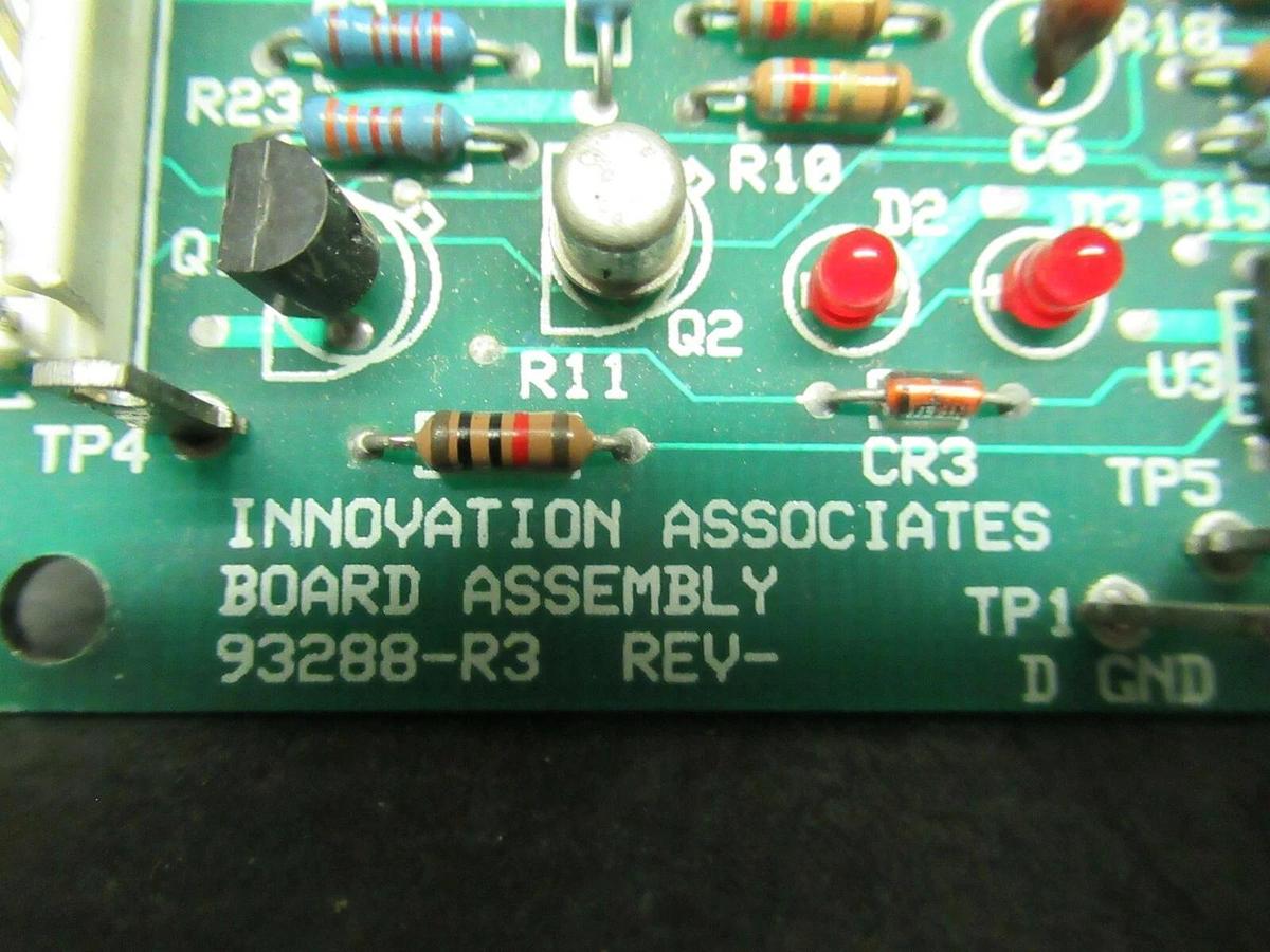 Used INNOVATION ASSOCIATES CIRCUIT BOARD 93288-R3 // 10345E-R REV E