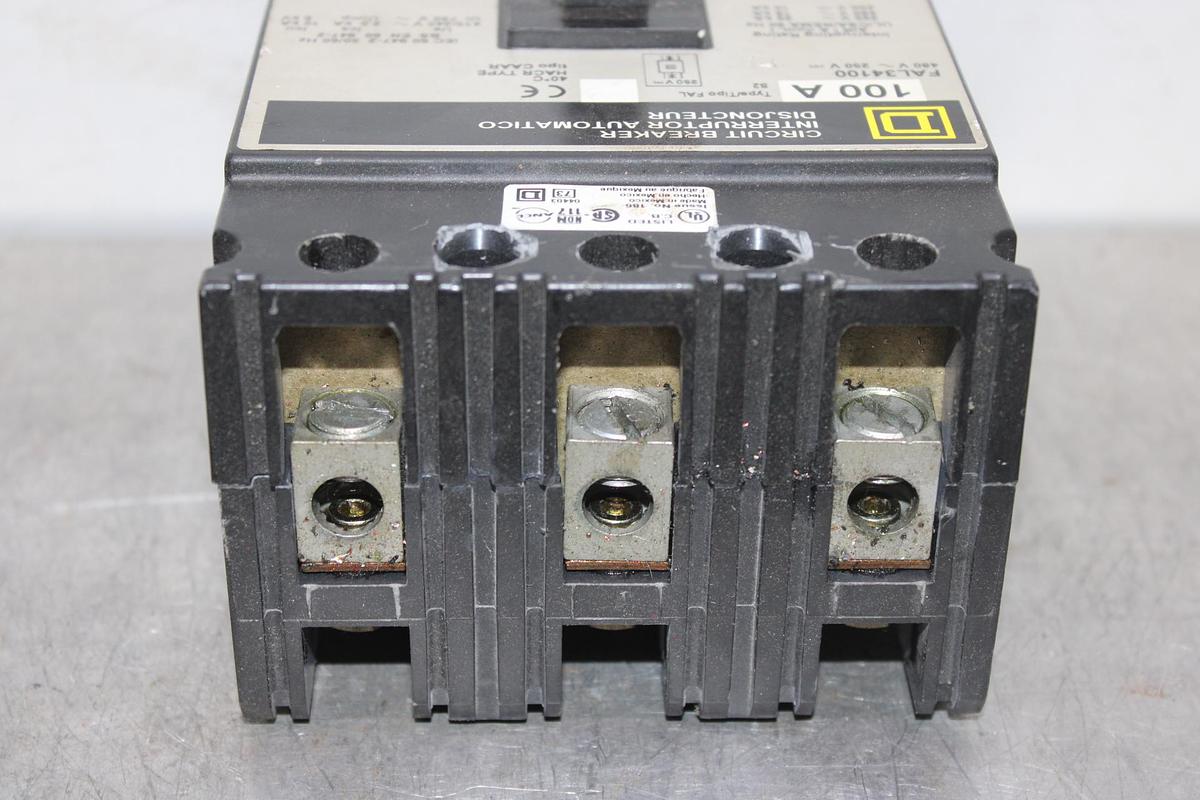 Used SQUARE D CIRCUIT BREAKER FAL34090 90 AMP 480 VAC 3-POLE **WARRANTY**