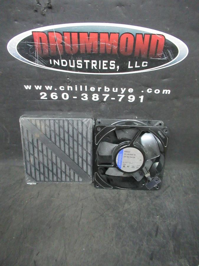 NEW SURPLUS EBMPAPST 4850Z AXIAL COOLING FAN 230 VAC 50/60 HZ W/ FILTER / SCREEN