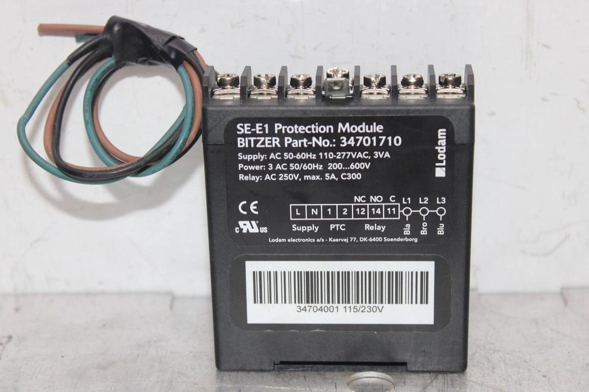 Used LODAM SE-E1 BLITZER PROTECTION MODULE 34701710 240 VOLT 5 AMP **WARRANTY**