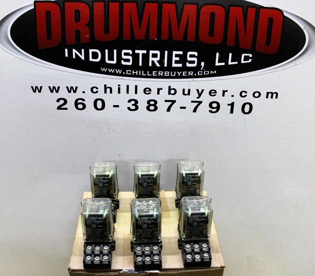 Used LOT OF 6 CUTLER HAMMER RELAY D5PR2T1 24 VDC 10 AMP 1/2 HP **WARRANTY INCLUDED**