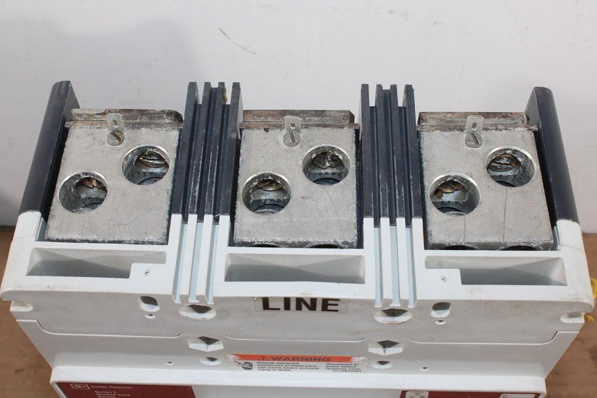 Used CUTLER HAMMER MOLDED CASE SWITCH LD3600WKS11Y17 600 AMP 600 VAC 3-POLE