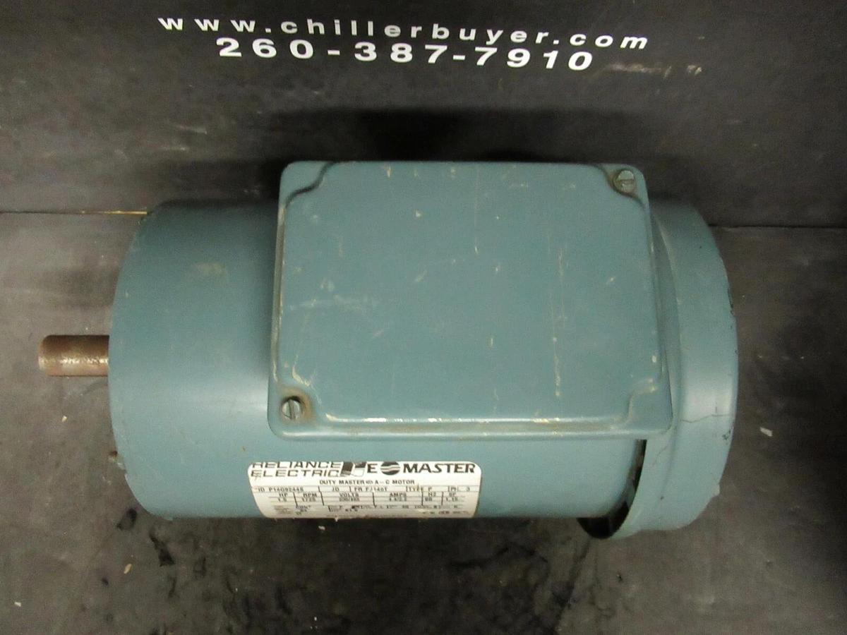 Used 1.5 HP RELAINCE ELEC MOTOR 1725 RPM 230 / 460 VP14G9244S  FJ14T FRAME  TEFC