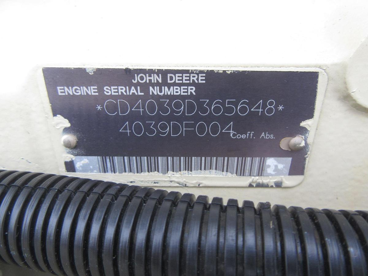 Used 30KW DIESEL GENERATOR  KOHLER 120/240 V JOHN DEERE  12-LEAD RECONNECTABLE 33 KW