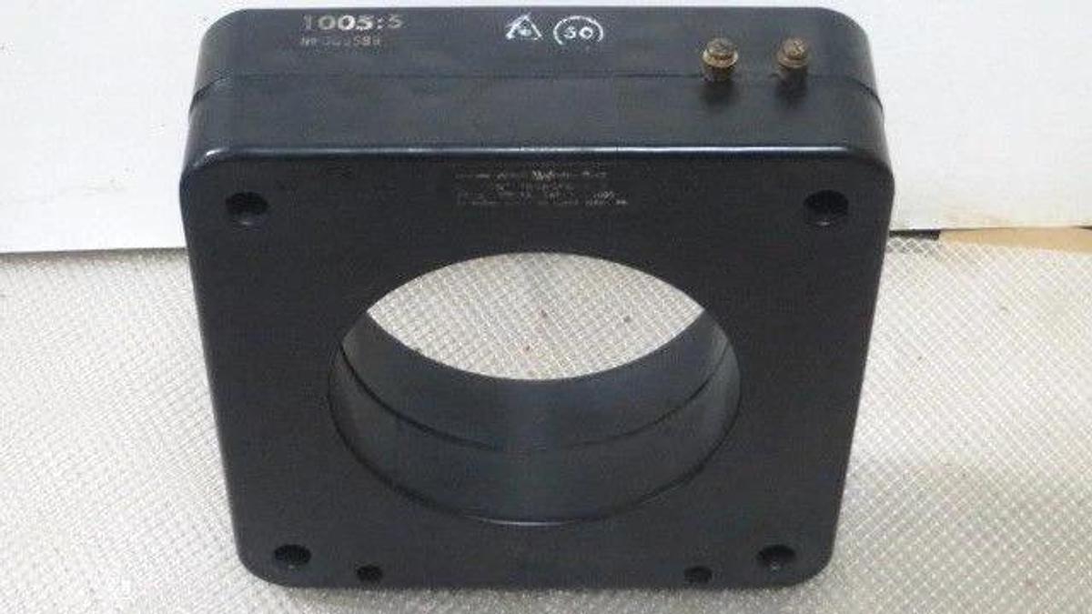Used ABBOTT MAGNETICS CORP CURRENT TRANSFORMER RATIO 1005:5A - 10KV BIL  #135-1005