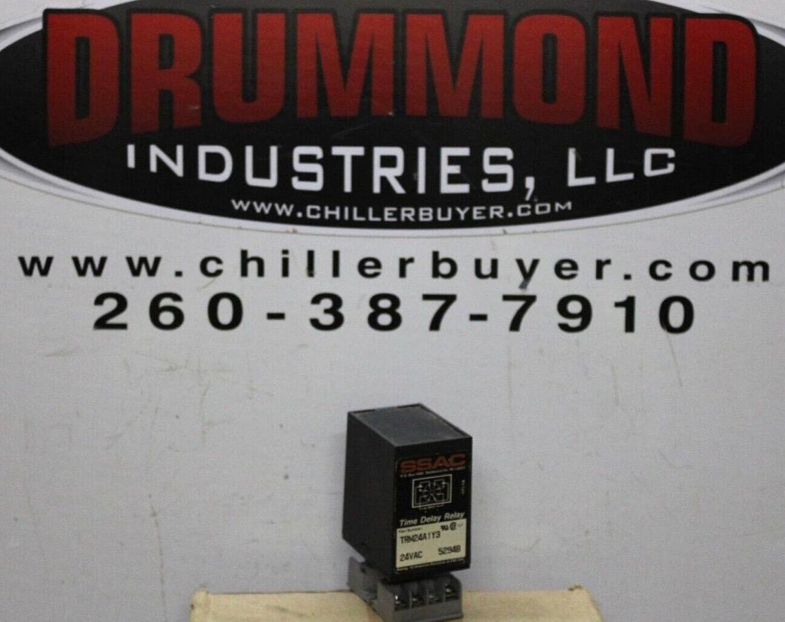 Used SSAC TIME DELAY RELAY TRM24A1Y3 24 VAC 10 AMP **WARRANTY INCLUDED**