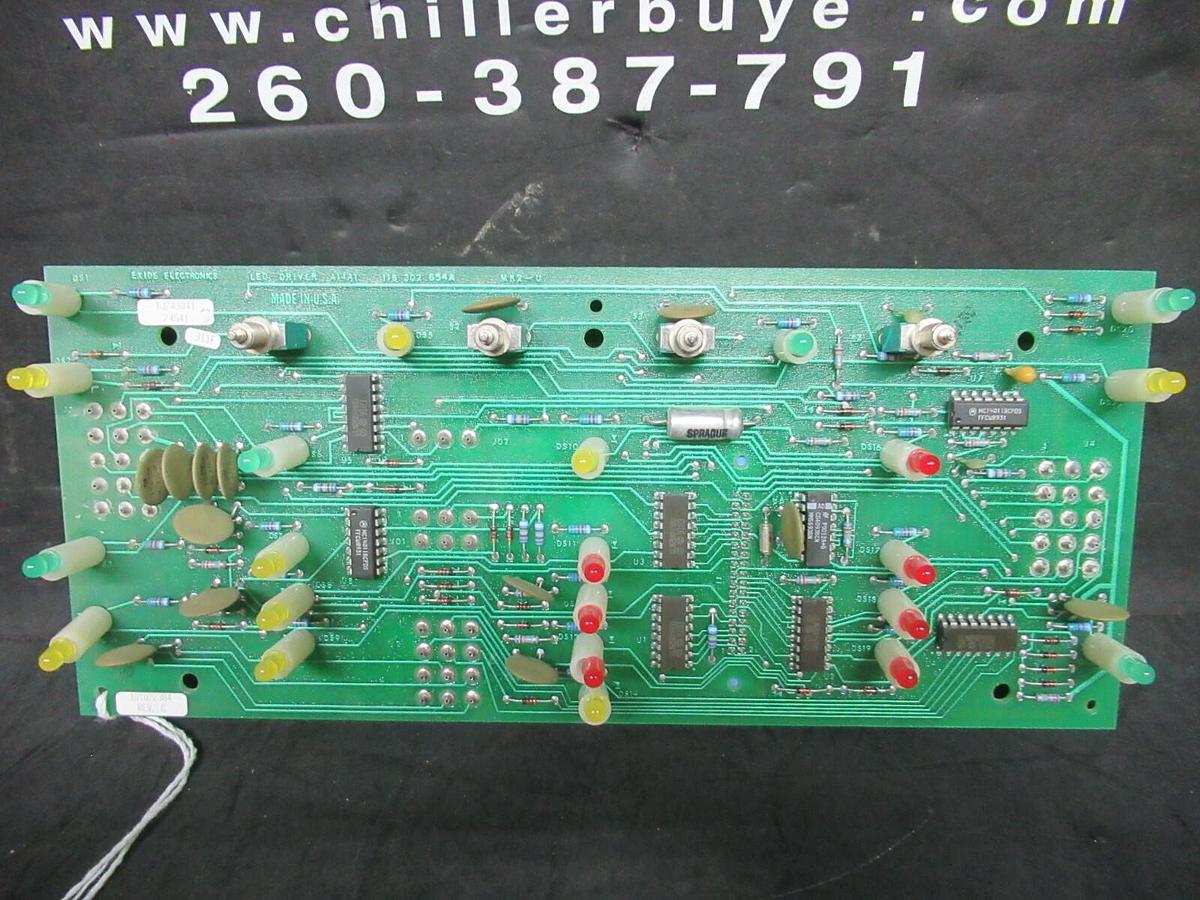 Used EXIDE ELECTRONICS LED DRIVER A14A1 101072384 REV C 118302654 A CIRCUIT BOARD