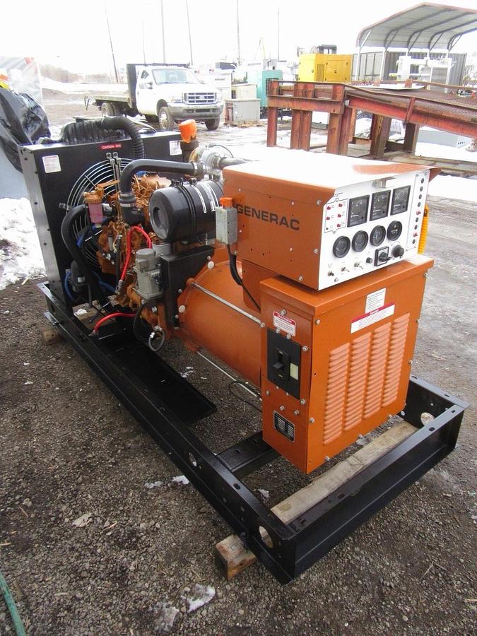 Used 50 KW DIESEL GENERATOR GENERAC 120/240 V 4.0 HINO ONLY 749 HOURS VIDEO SHIPPING
