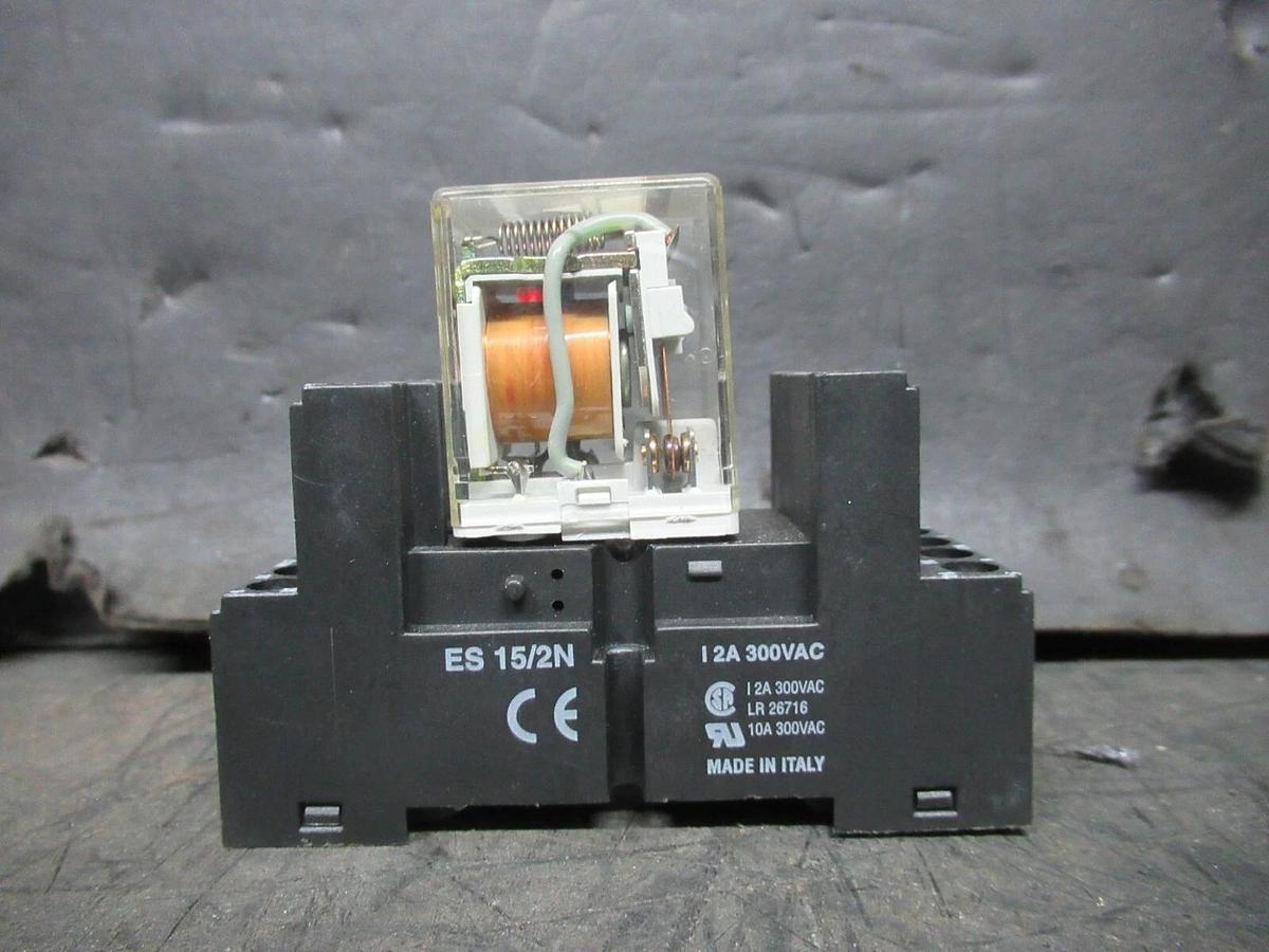 Used LOT OF 2 CARLO GAVAZZI RELAY RMID-002J024DC 10 AMP 250 VAC **WARRANTY INCLUDED**