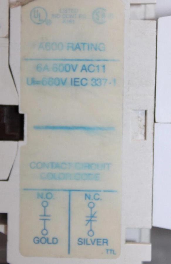 Used CUTLER HAMMER CONTACTOR D15CR31 10 AMP 600 VAC W/ C320TP2 TIME DELAY RELAY