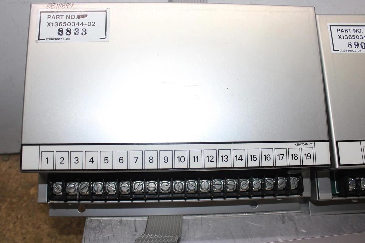 Used TRANE CHILLER CONTROL MODULE X13650345-06 W/ X13650344-02 & X13650343-01