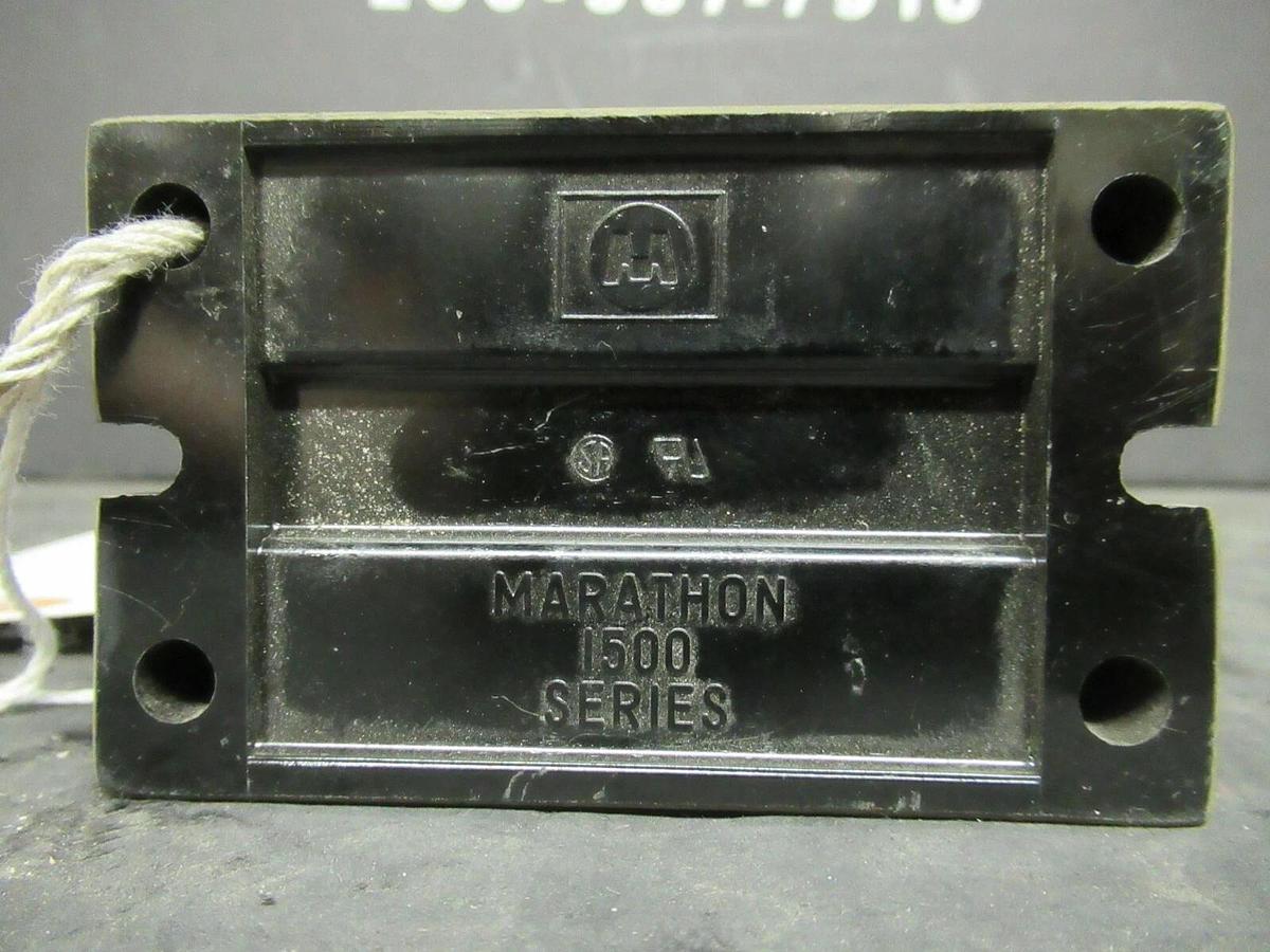 Used MARATHON FUSE HOLDER 1504 SC FOR 75 AMP 600 V FUSES **WARRANTY**