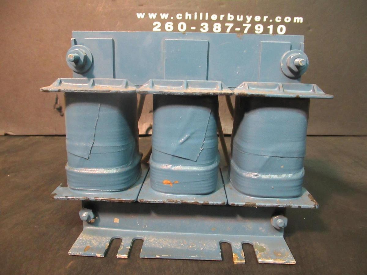 Used MTE CORPORATION 3 PH REACTOR CAT# RL-00803 P/N: 34HL 5.0 mH 8 AMP 600 V MAX