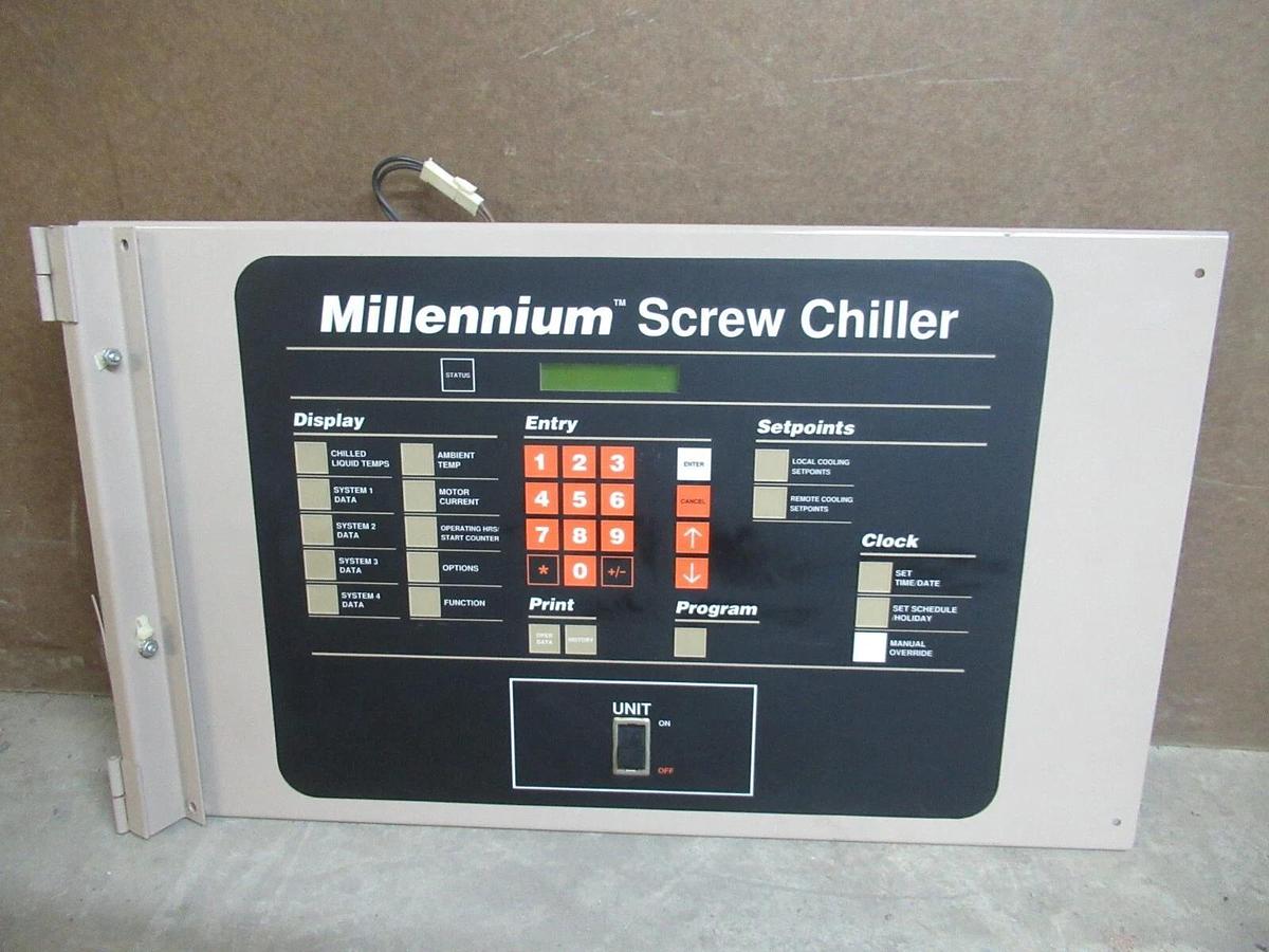 Used YORK MILLENIUM SCRE CHILLER CONTROL CENTER AND DISPLAY YK-371-02495-101