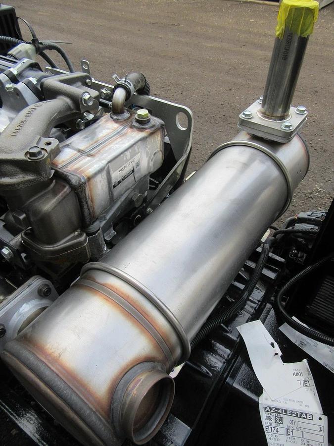 Used NEW 30 KW DIESEL GENERATOR ISUZU DIESEL 4LE2TA 120/208 VOLT RE-CONNECTABLE TIER4