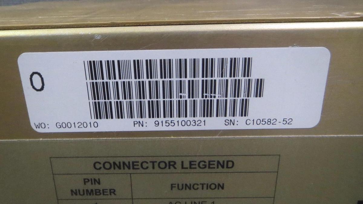 Used EMERSON / POWER CONVERSION RECTIFIER 48V 70 AMP 4000W 9155100321 G-48-70D