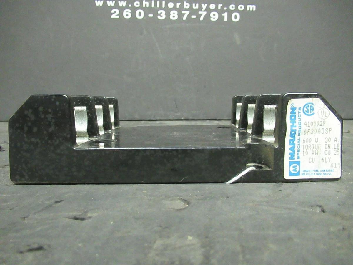 Used MARATHON FUSE HOLDER 6FS30A3SP FOR 30 AMP 600 V FUSES **WARRANTY**