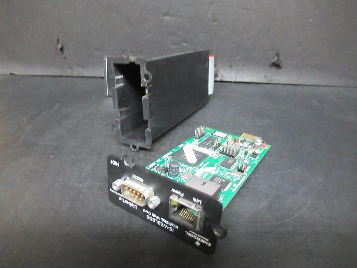 Used EMERSON LIEBERT INTELLISLOT WEB NETWORK CARD IS-WEBLBDS 200575G1 **WARRANTY**