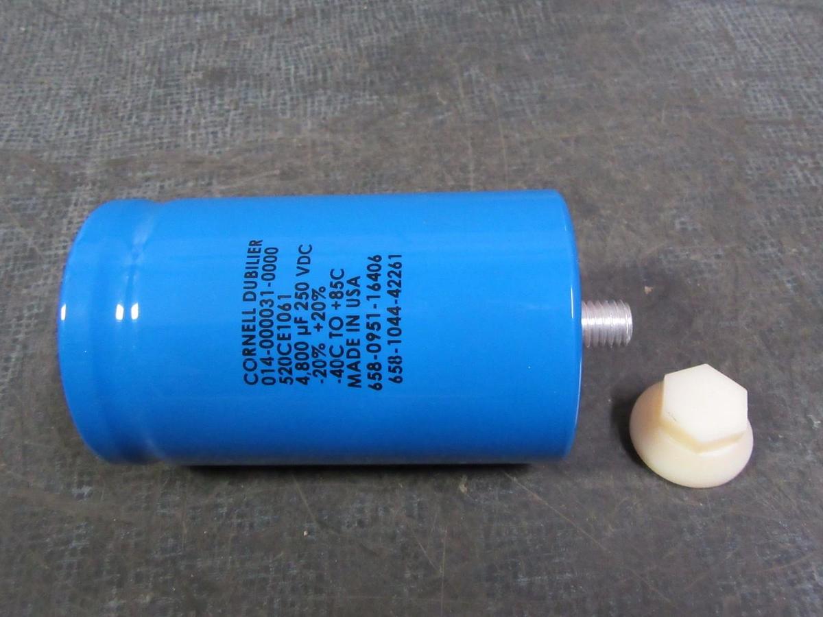 Used CORNELL DUBILIER CAPACITOR 4800 uF 250 VDC # 520CE1061 # 014-000031-0000