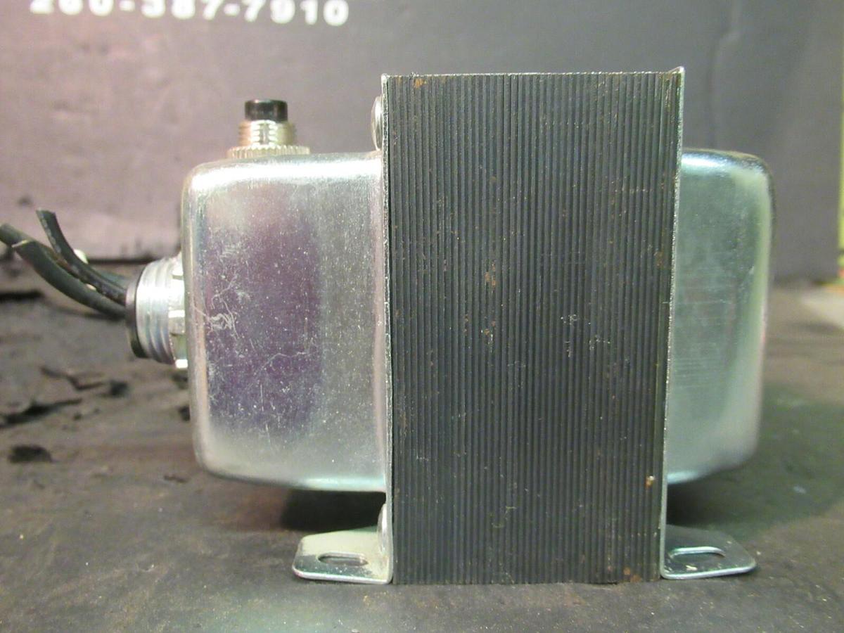 Used 0.075 (75 VA) RIB DRY CONTROL TRANSFORMER 120 VAC PRI TO 24 VAC SEC TR75VA001