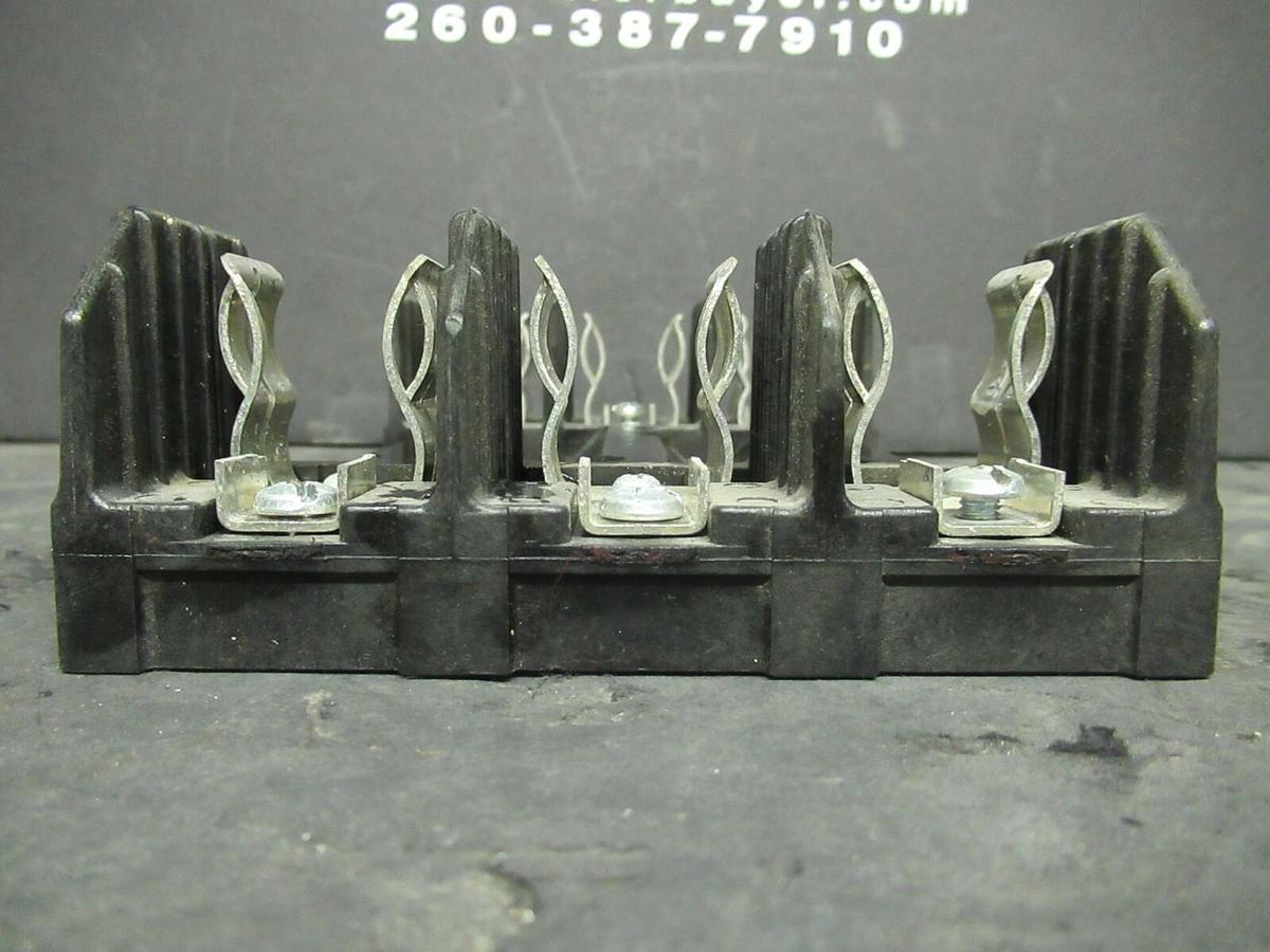 Used BUSSMAN FUSE HOLDER H60060-3S FOR 60 AMP 600 V FUSES **WARRANTY**