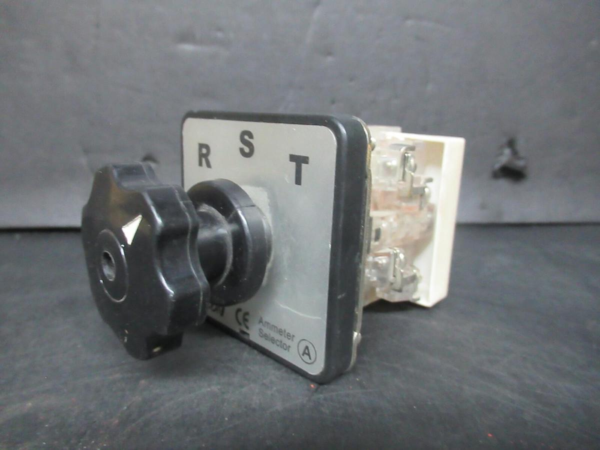 Used KACON CAM AMMETER SELECTOR SWITCH KAM-S1 KAM-CA2 3 PHASE 250 VAC 120 VDC 20 AMP