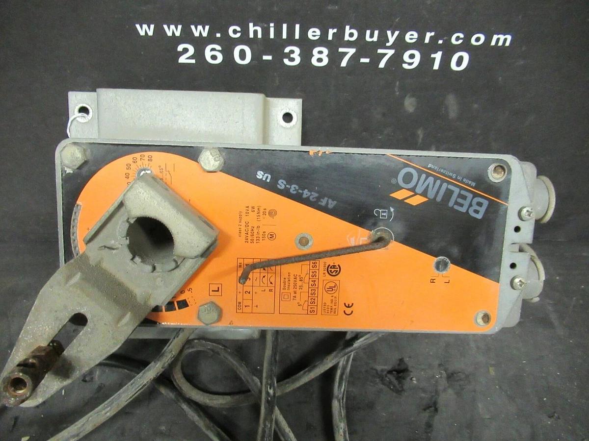 Used BELIMO SPRING RETURN ACTUATOR AF24-3-S-US 24 VAC/DC 10 VA 6W