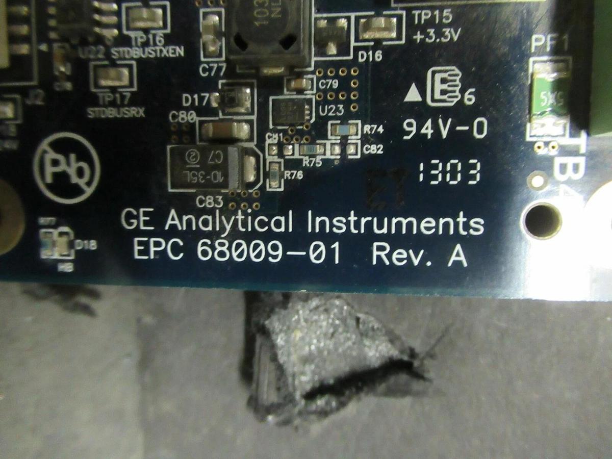 Used GE ANALYTICAL INSTRUMENTS EPC 68009-04 REV A CIRCUIT BOARD APC PMSCS0213 0017