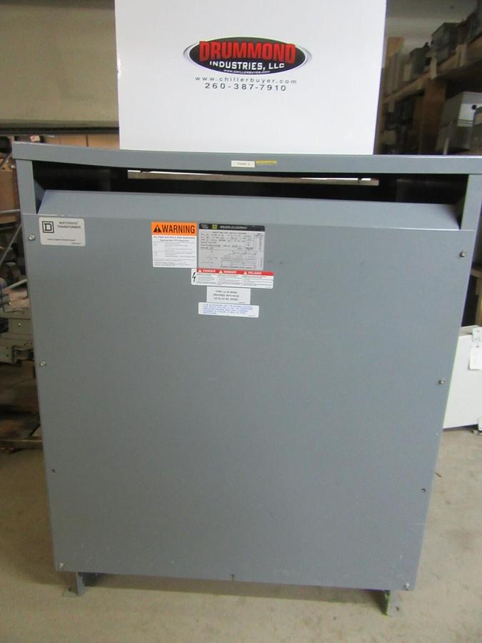Used SQUARE D TRANSFORMER 225T3HFCU 225 KVA 3-PHASE PRI: 480 VOLT SEC: 208Y/120 VOLT
