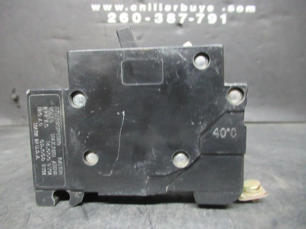 Used SQUARE D BREAKER FLEXTAB EHB14020 LP-3318 SINGLE POLE 20 AMP 277 VAC