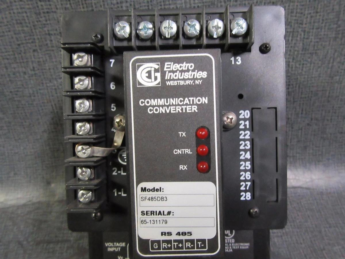 Used ELECTRO INDUSTRIES FUTURA + SERIES CPU1000 MULTIFUNCTION POWER MONITOR W/ P-33