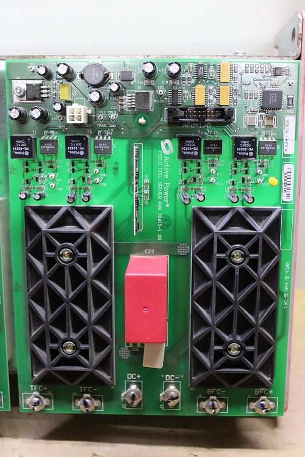 Used ACTIVE POWER DUAL FIELD COIL DRIVER 30615-1 30614-1 REV. A W/ HEAT SINK