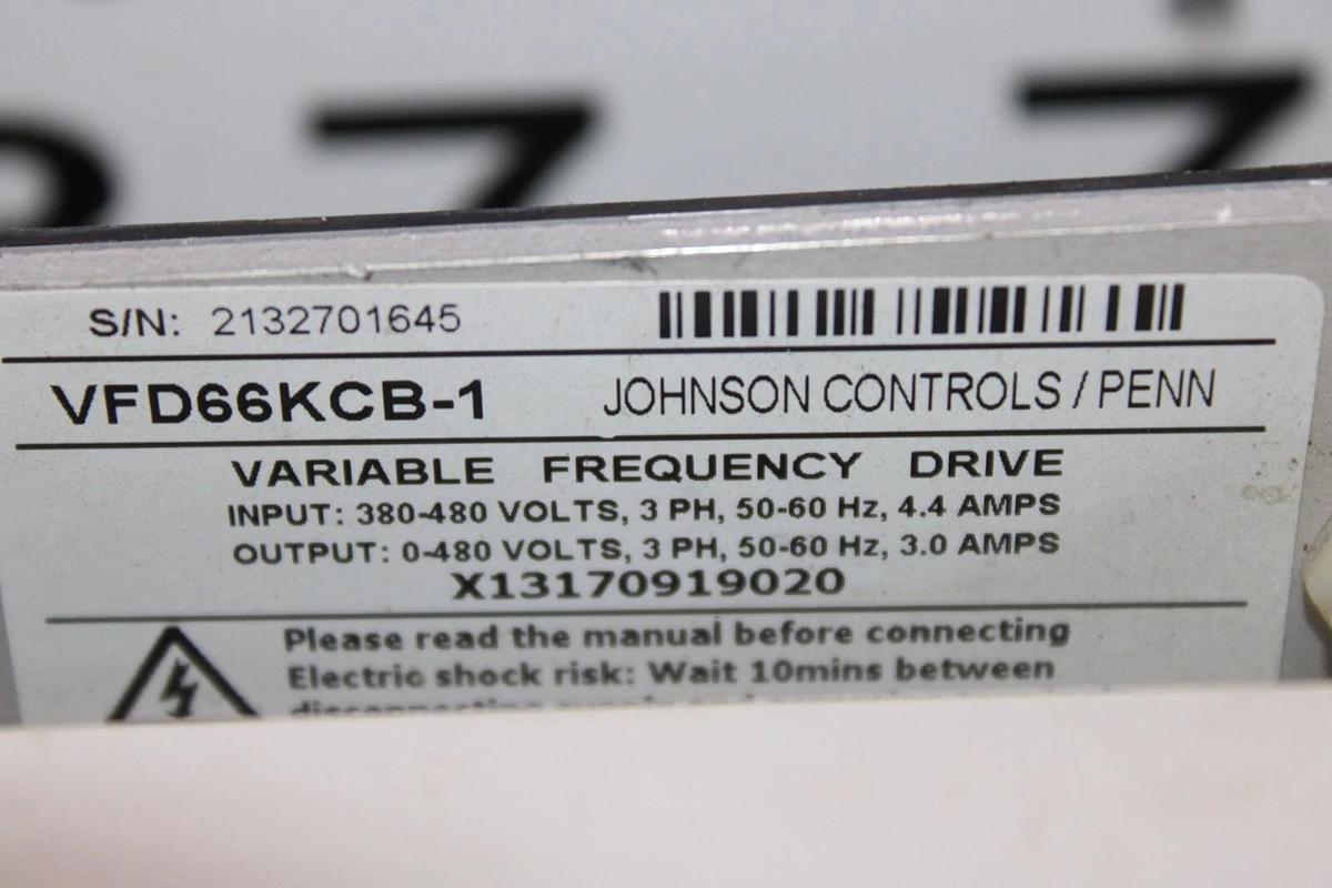 Used JOHNSON CONTROLS VARIABLE FREQUENCY DRIVE CIRCUIT BOARD VFD66KCB-1 X13170919020