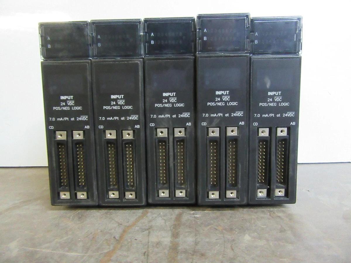 Used LOT OF 5 GE FANUC INPUT MODULE IC693MDL655F 24 VDC **WARRANTY INCLUDED**