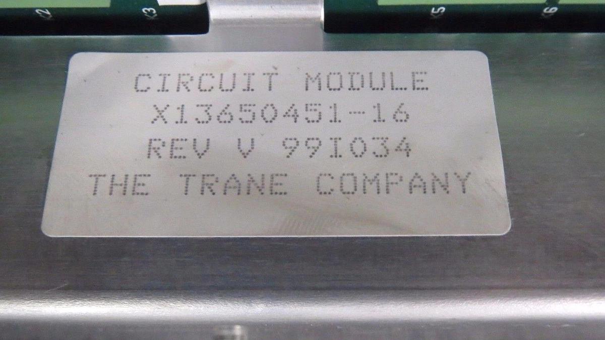 Used TRANE CIRCUIT BOARD MODULE X13650451-16 REV V **WARRANTY INCLUDED**