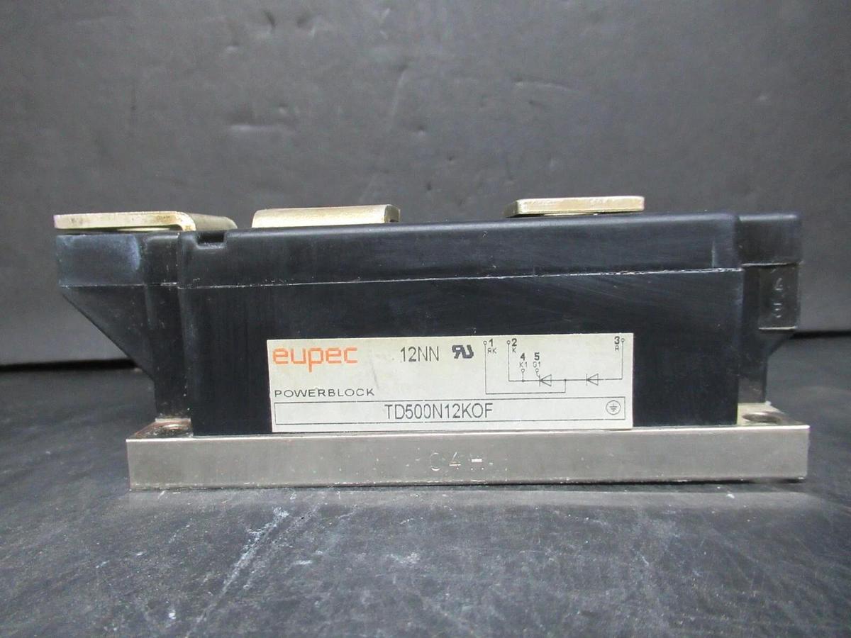 Used EUPEC 12NN POWERBLOCK IGBT POWER MODULE TD500N12KOF *WARRANTY INCLUDED*