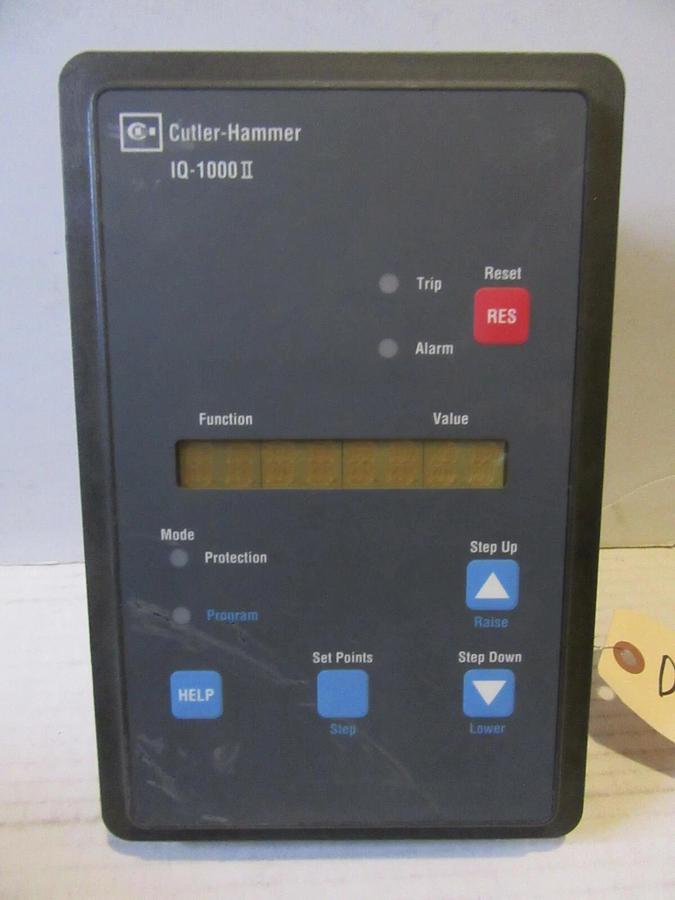 Used CUTLER HAMMER / WESTINGHOUSE IQ-1000 II MOTOR PROTECTION RELAY 9966D84K01