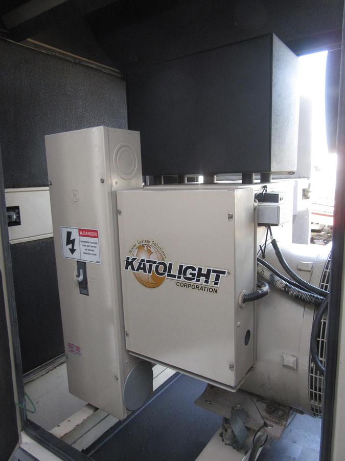 Used 60 KW DIESEL GENERATOR KATOLIGHT 120/240V RE-CONNECTABLE SOUND ENCLOSED 884HRS