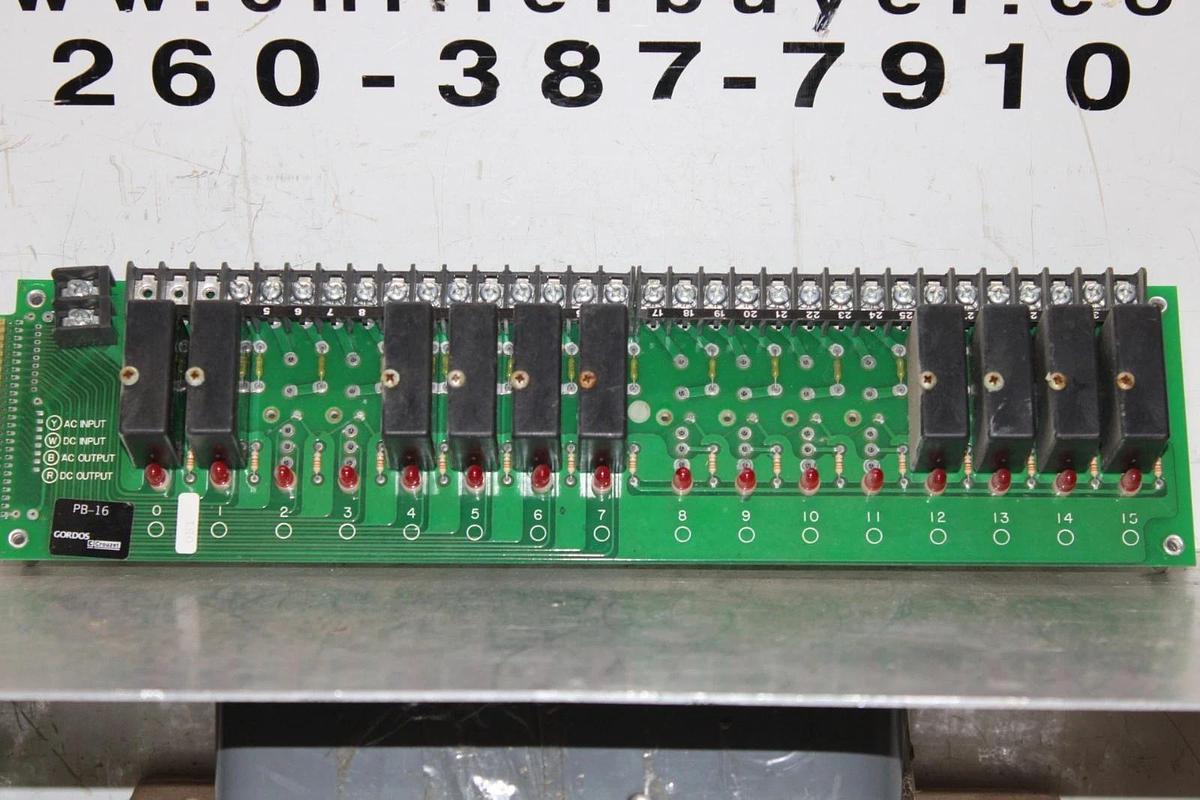 Used CROUZET GORDOS CHANNEL I/O CIRCUIT BOARD PB-16 **WARRANTY INCLUDED**