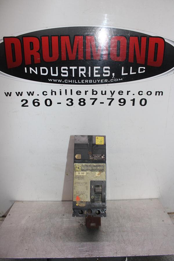 Used SQUARE D I-LINE CIRCUIT BREAKER FA24030AB SERIES 2 30 AMP 480 VAC 2-POLE